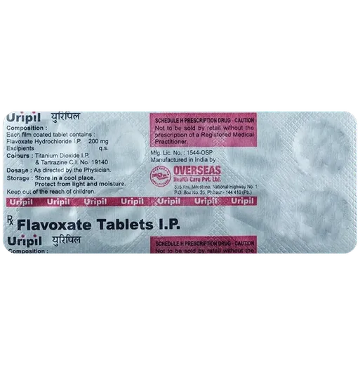 uripil 200mg tablet 10's